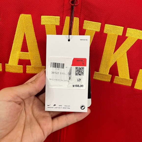 Nike NBA Atlanta Hawks Player Team Issue On-Court Therma Flex Hoodie Men size L - Picture 6 of 9